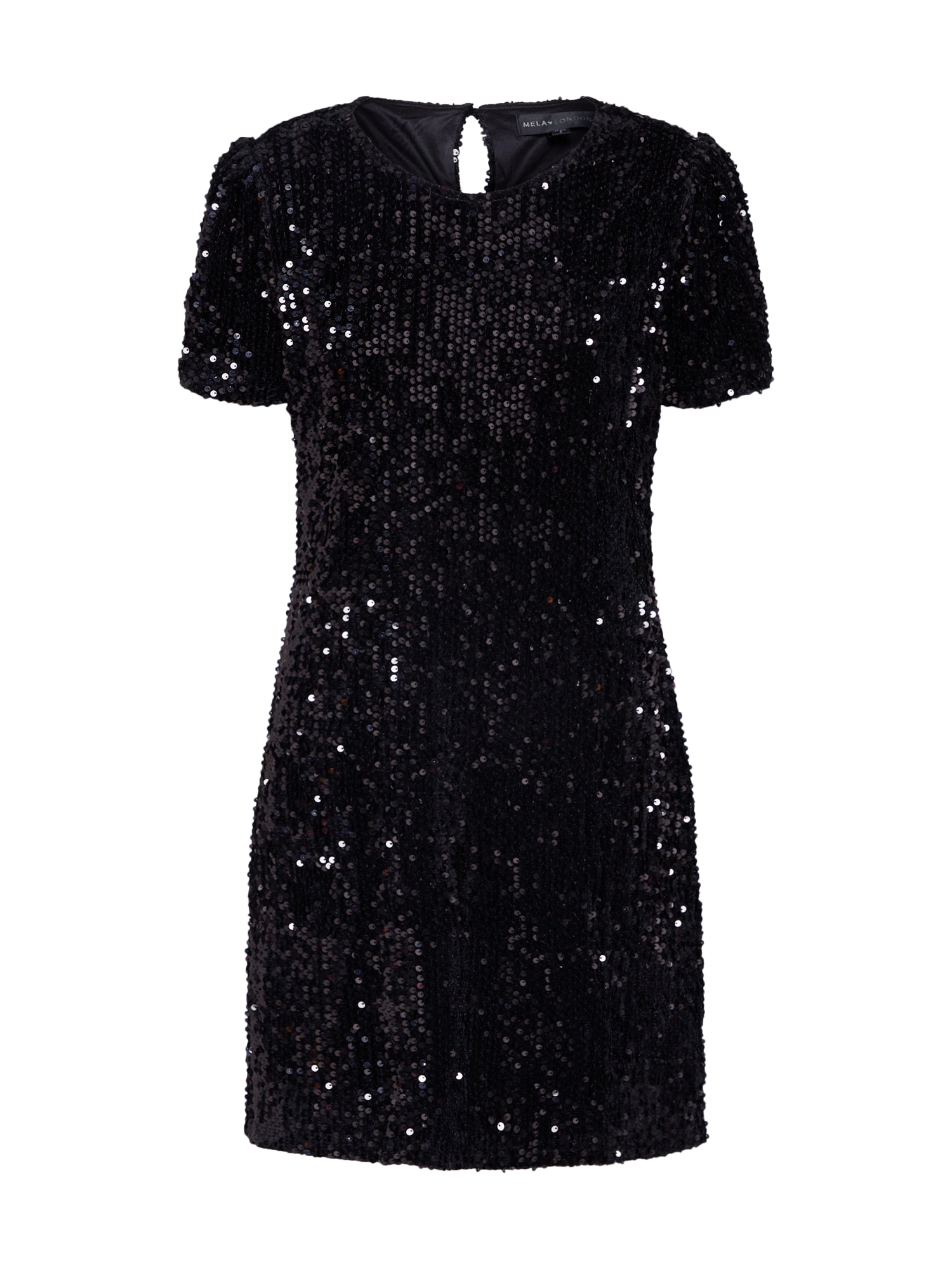 Mela London Rochie de cocktail 'SEQUIN SHIFT DRESS'  negru
