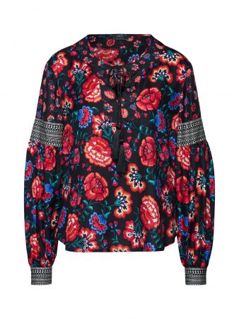 SET Bluză  roșu / negru