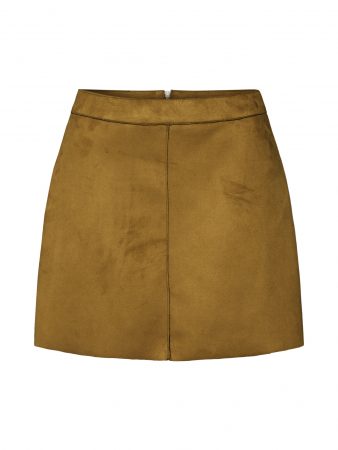 ONLY Fustă 'onllinea FAUX SUEDE BONDED'  verde