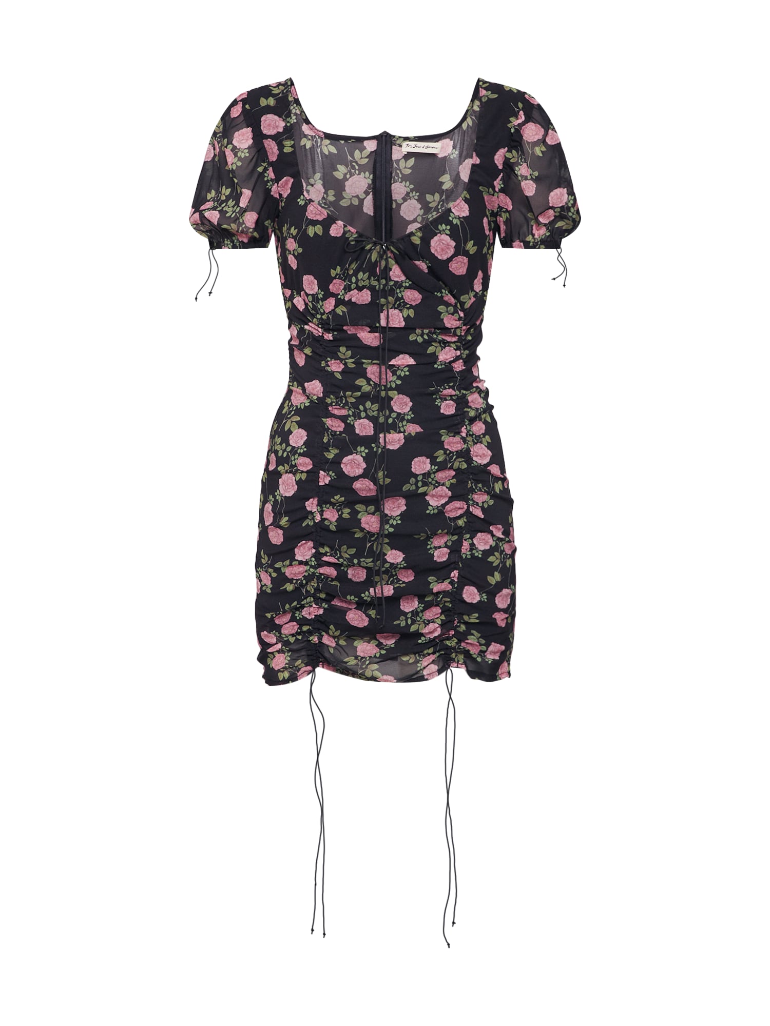 For Love & Lemons Rochie de vară 'STRUDEL FLORAL'  culori mixte / negru