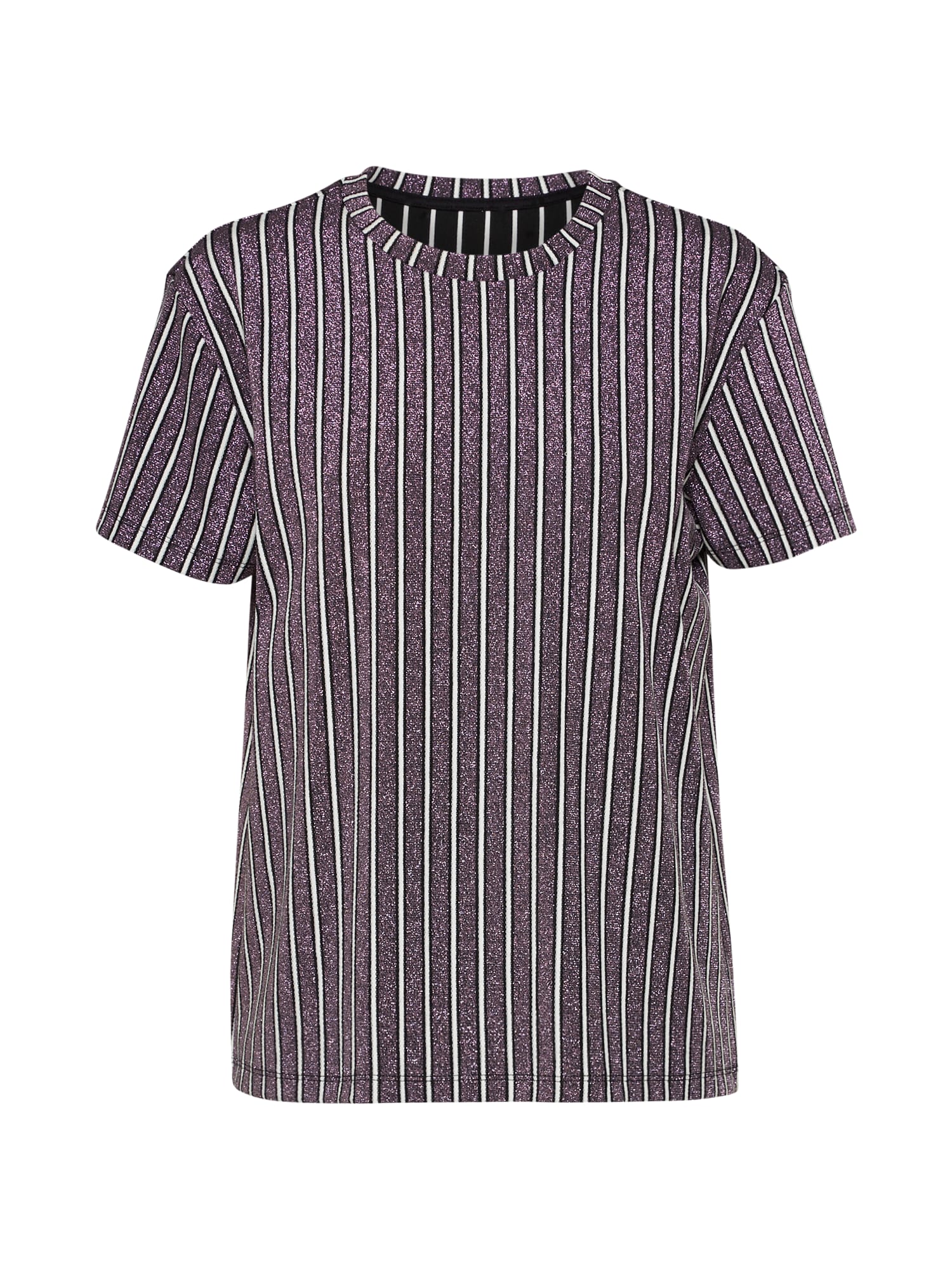 POSTYR Tricou 'POSAZALEA ' mov închis / alb