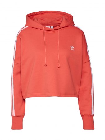 ADIDAS ORIGINALS Bluză de molton  alb / roșu orange