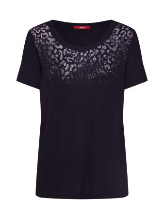 S.Oliver Tricou  culori mixte / negru