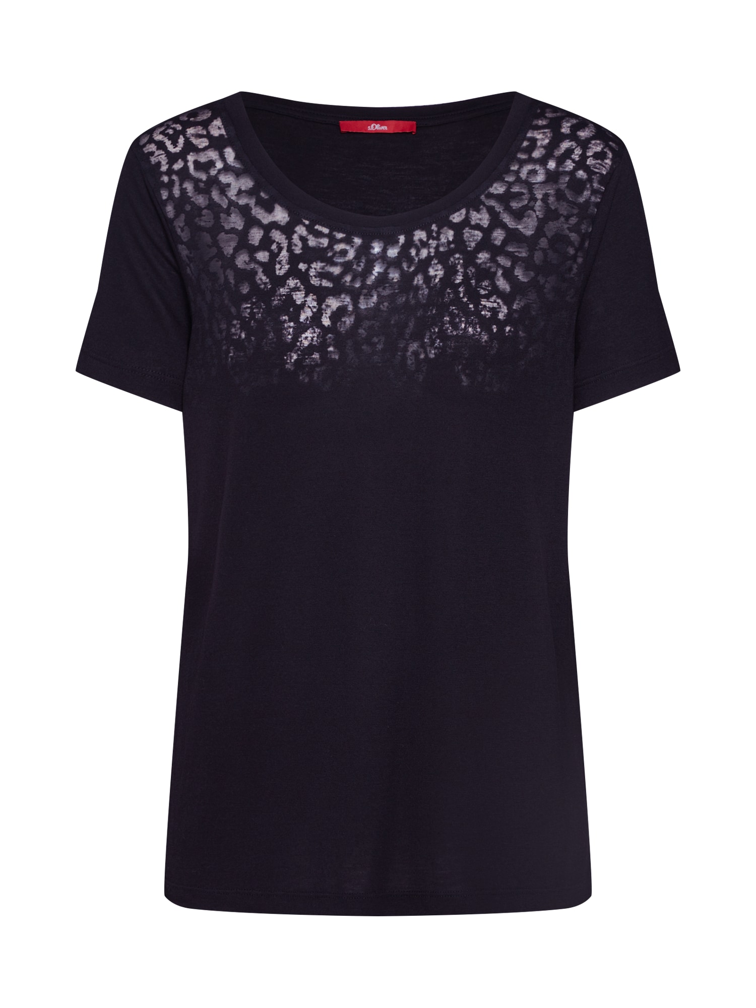 S.Oliver Tricou  culori mixte / negru