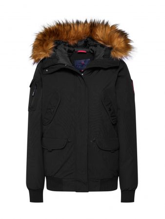Helvetica Mountain Pioneers Parka de iarnă 'Anchorage Women FF'  negru