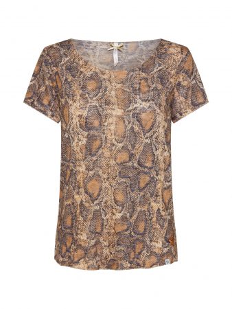 Key Largo Tricou 'Reptile'  bej / culori mixte