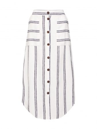GAP Fustă  negru / alb / offwhite