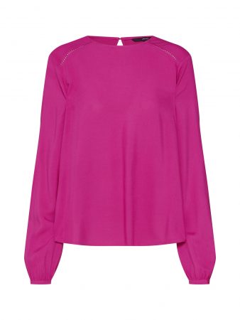 VERO MODA Bluză 'VMSANDRA LS O-NECK TOP'  roz