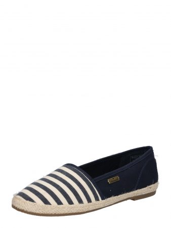 TOM TAILOR Espadrile  navy / alb