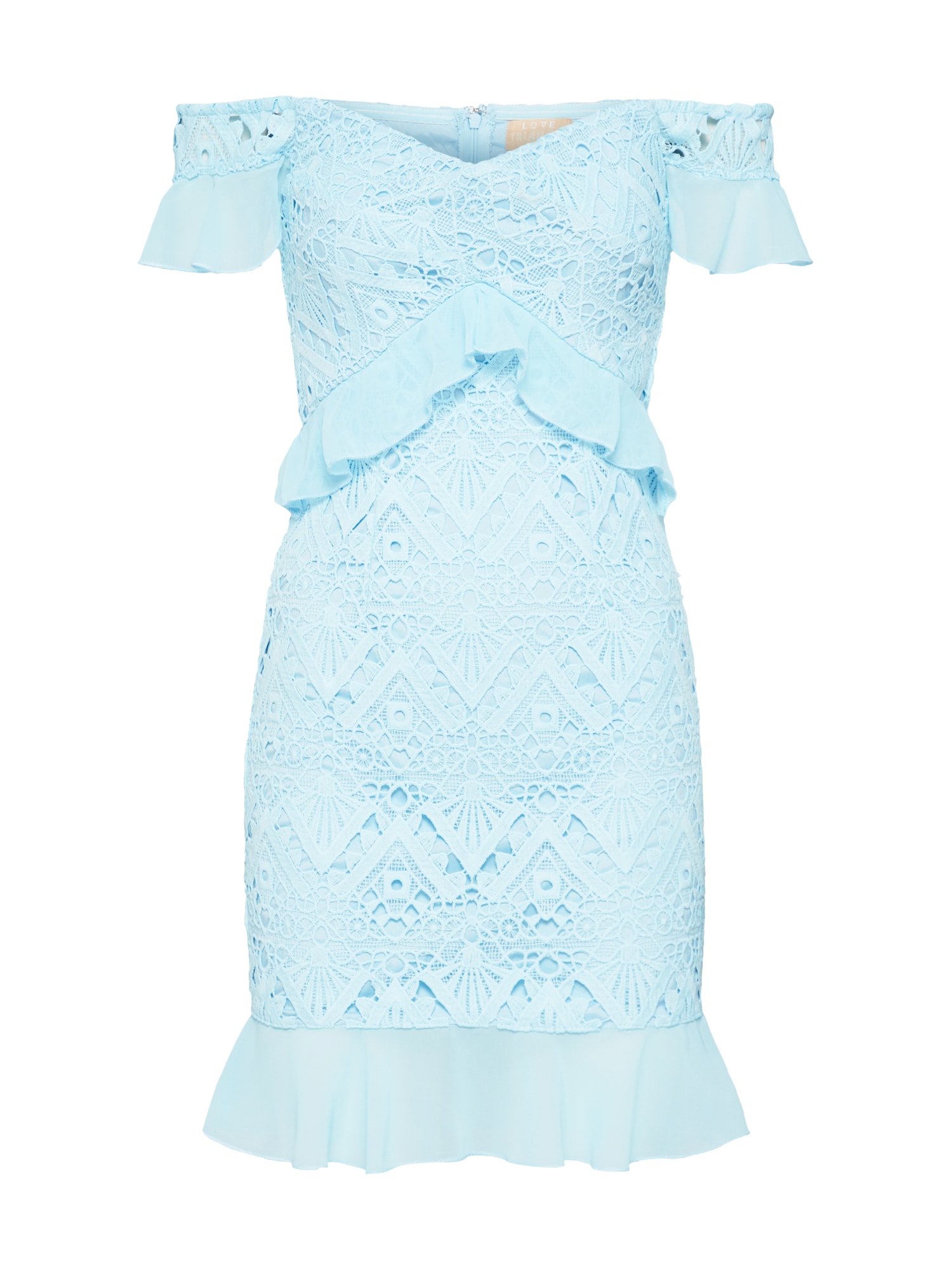 Love Triangle Rochie de vară  albastru deschis