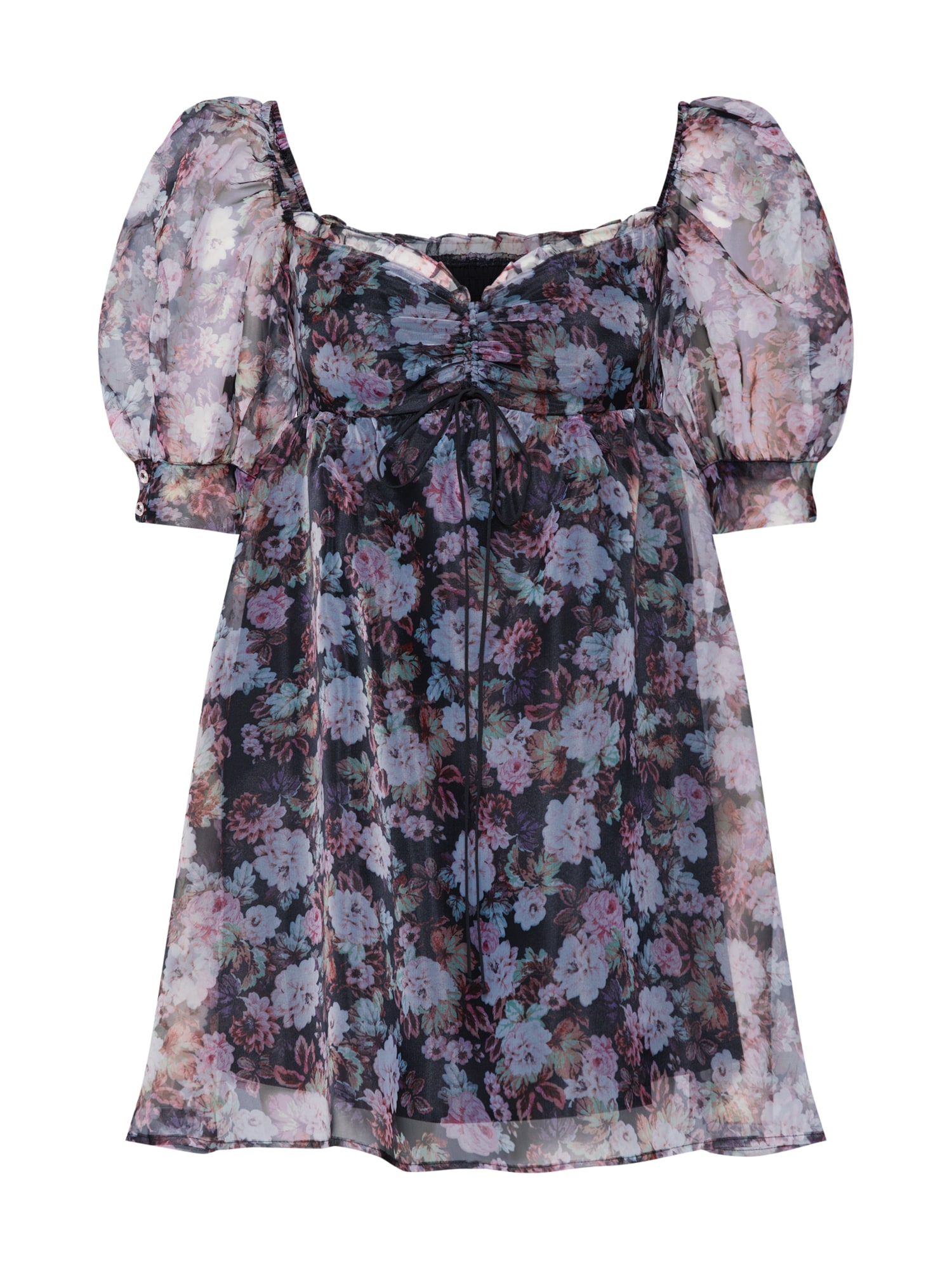 For Love & Lemons Rochie 'FAYE BABY DOLL DRESS'  negru