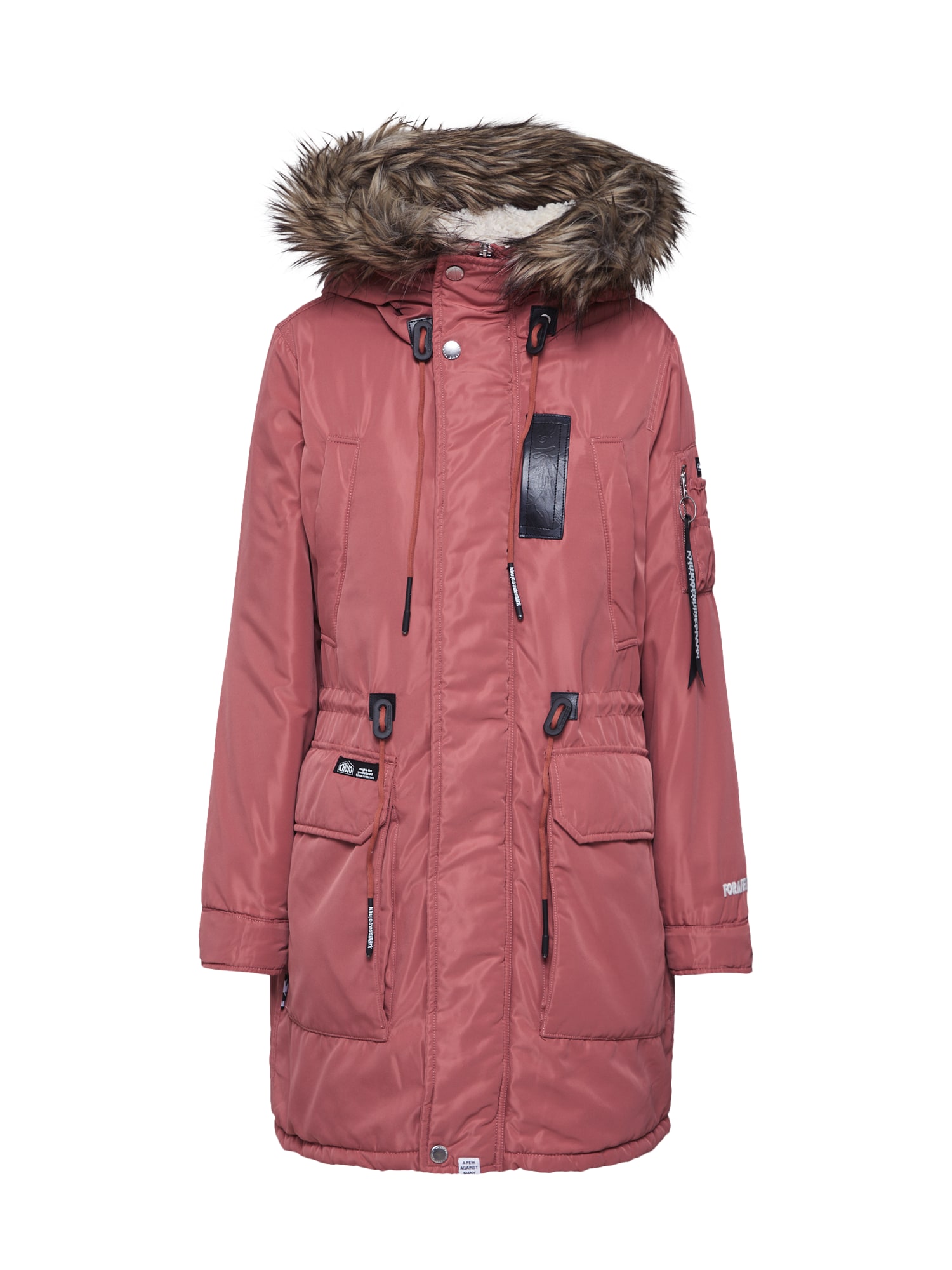 Khujo Parka de iarnă 'MISCHA' bej / roze / negru