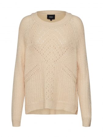 OBJECT Pulover 'OBJMARYGOLD L/S KNIT PULLOVER'  pudră
