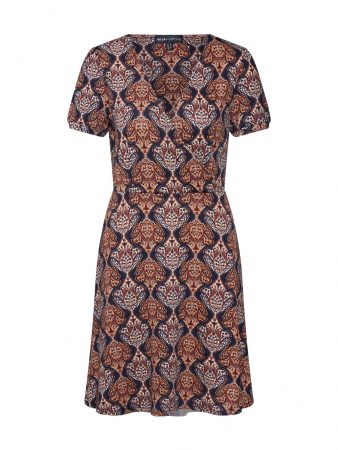 Mela London Rochie 'AUTUMN PAISLEY KNITTED WRAP FRONT SKATER DRESS'  culori mixte