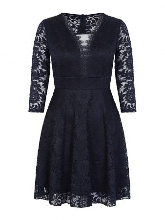 Mela London Rochie de cocktail 'LACE OVERLAY'  negru