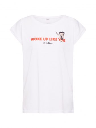 Merchcode Tricou 'Betty Boop Woke Up Tee'  culori mixte / alb