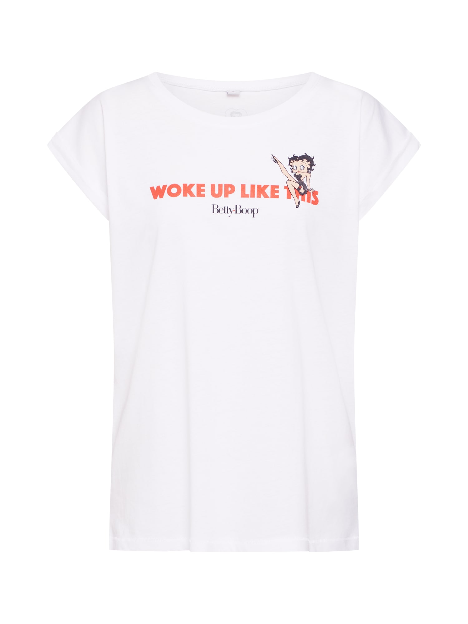 Merchcode Tricou 'Betty Boop Woke Up Tee'  culori mixte / alb