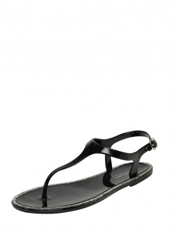 NEW LOOK Sandale cu beretă  negru