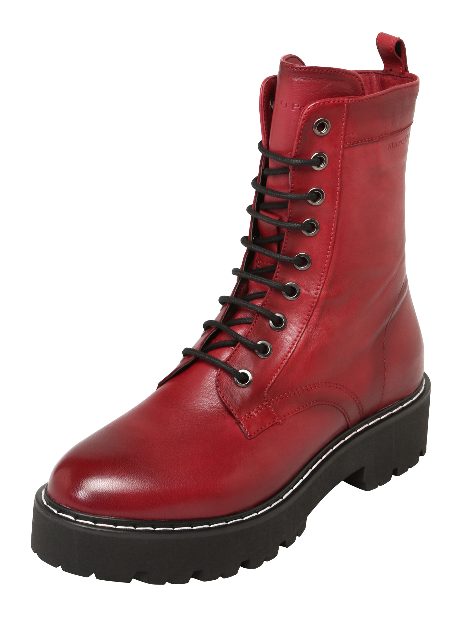 Marc O'Polo Ghete cu șireturi 'LACE FLATHEEL BOOTIE' bordeaux