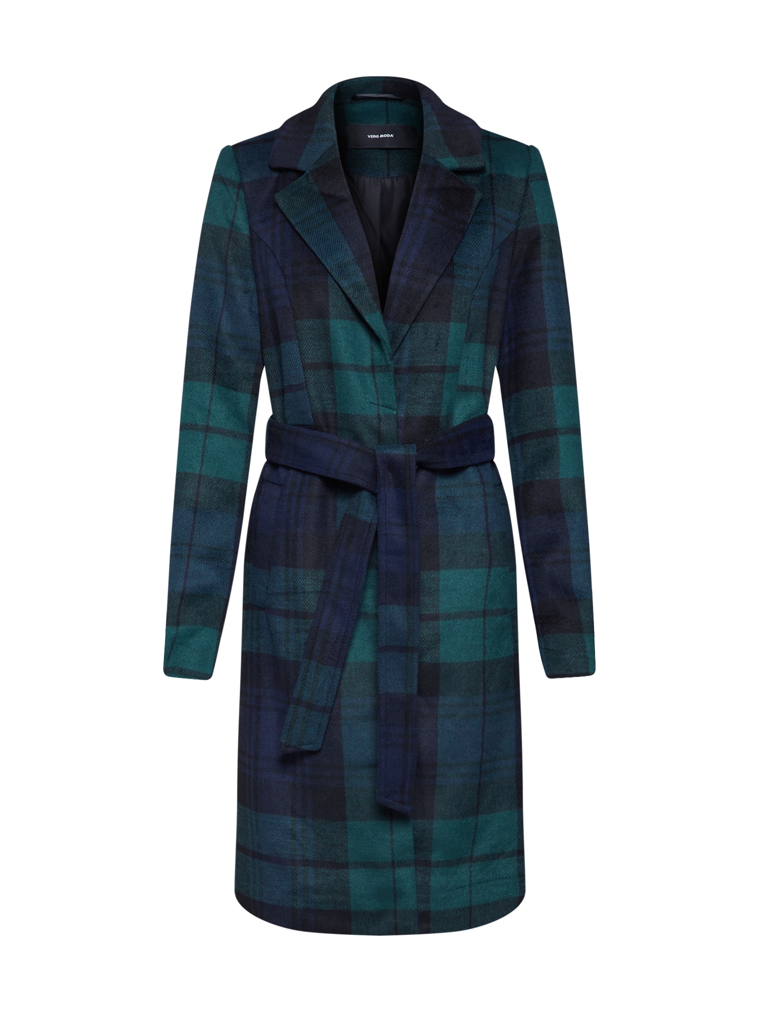 VERO MODA Palton de primăvară-toamnă albastru noapte / verde / brad