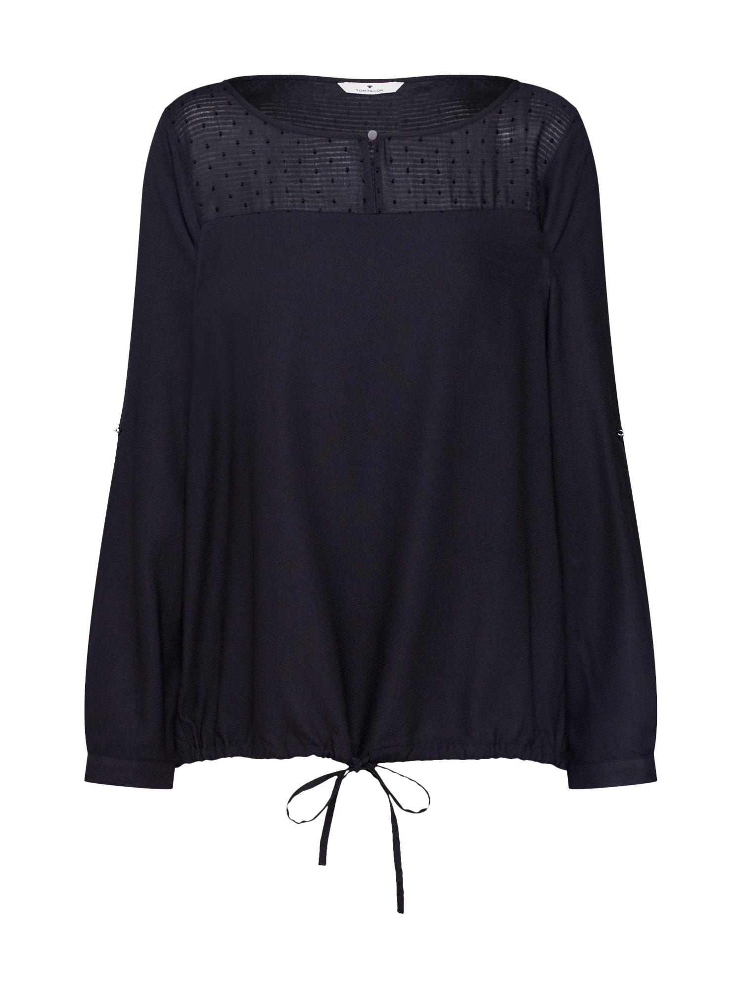TOM TAILOR Bluză  negru