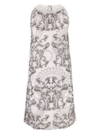 Heine Rochie de vară  gri-maro / negru / alb