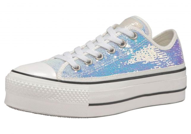 CONVERSE Sneaker low  culori mixte / argintiu / alb