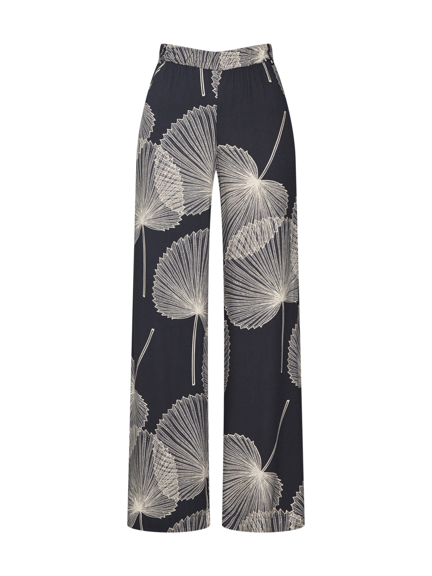 Esprit Collection Pantaloni 'PrintedStraight'  negru