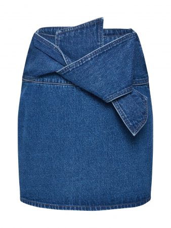 Lost Ink Fustă  denim albastru