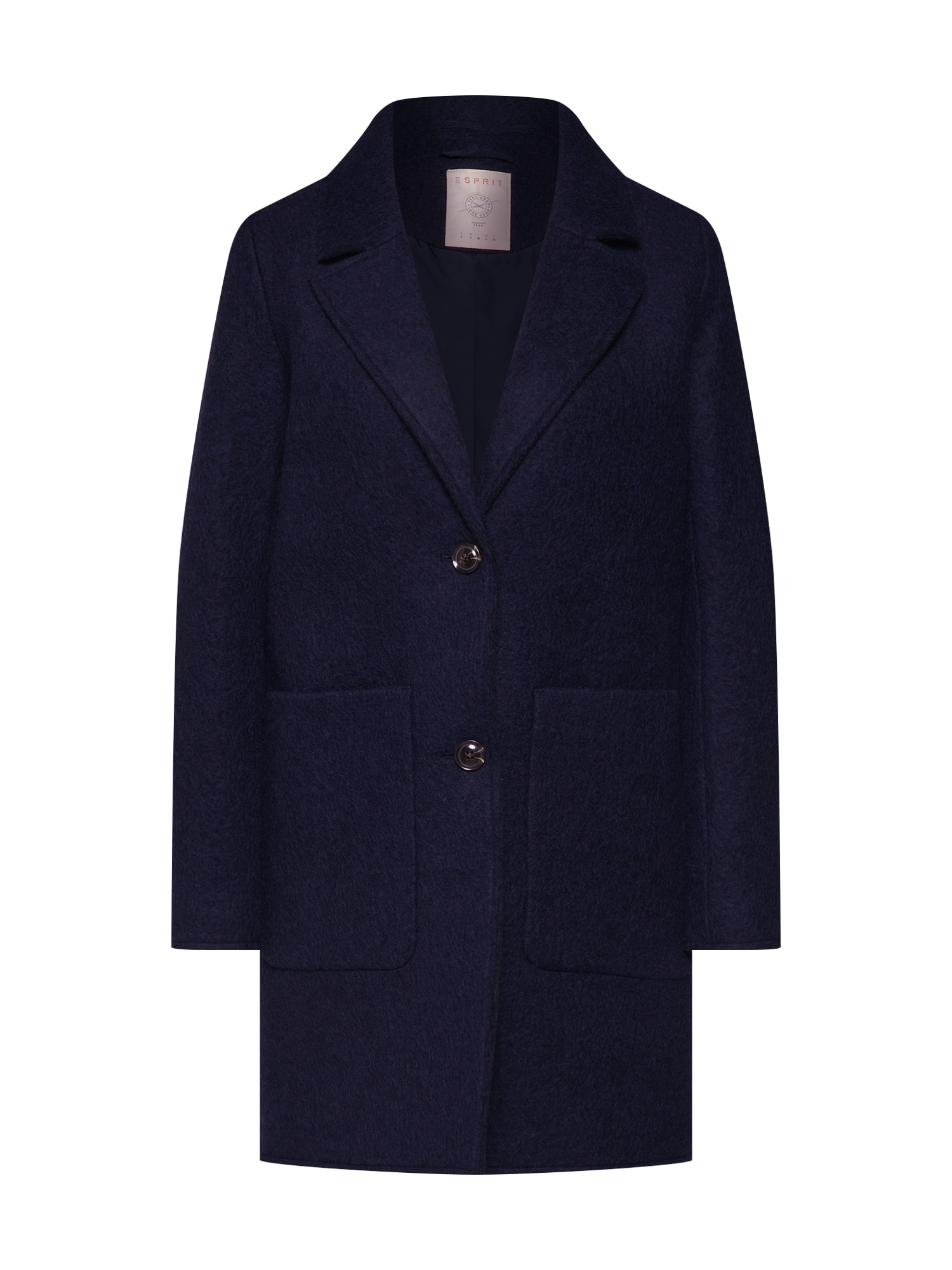 EDC BY ESPRIT Palton de primăvară-toamnă 'Knitted Wool' navy