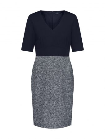 COMMA Rochie  albastru noapte / gri