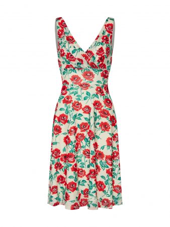 King Louie Rochie de vară 'Ginger Wide Dress Blush'  bej / roșu deschis