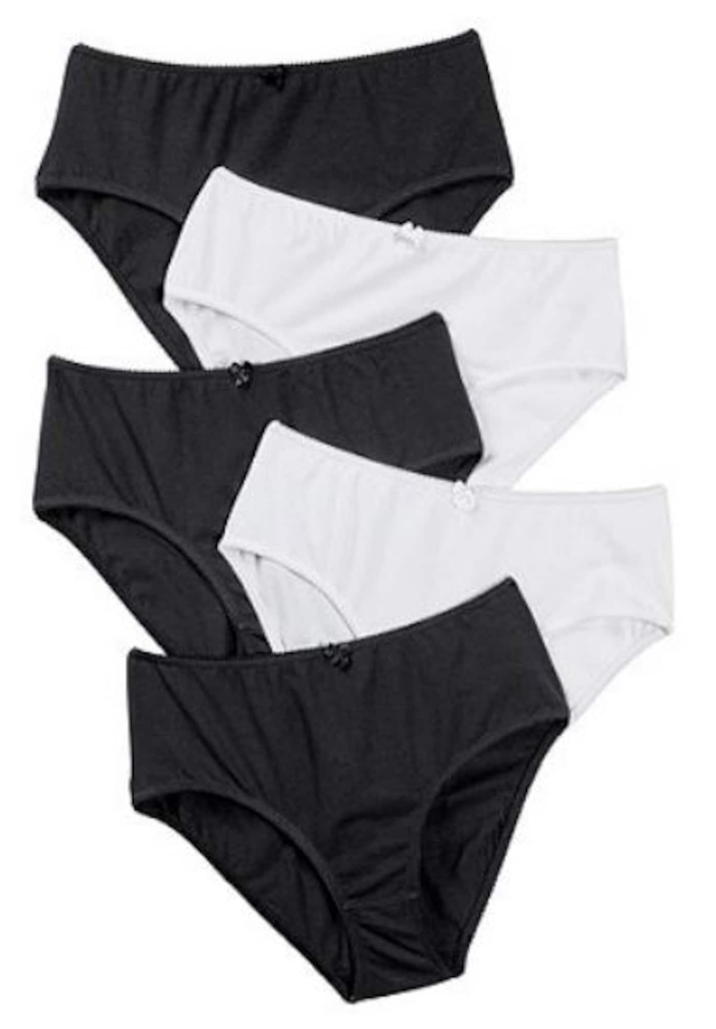 Ulla Popken Slip  negru / alb