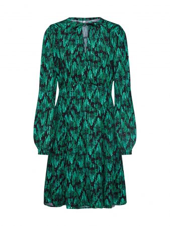 Blutsgeschwister Rochie 'greta in love robe'  verde / negru