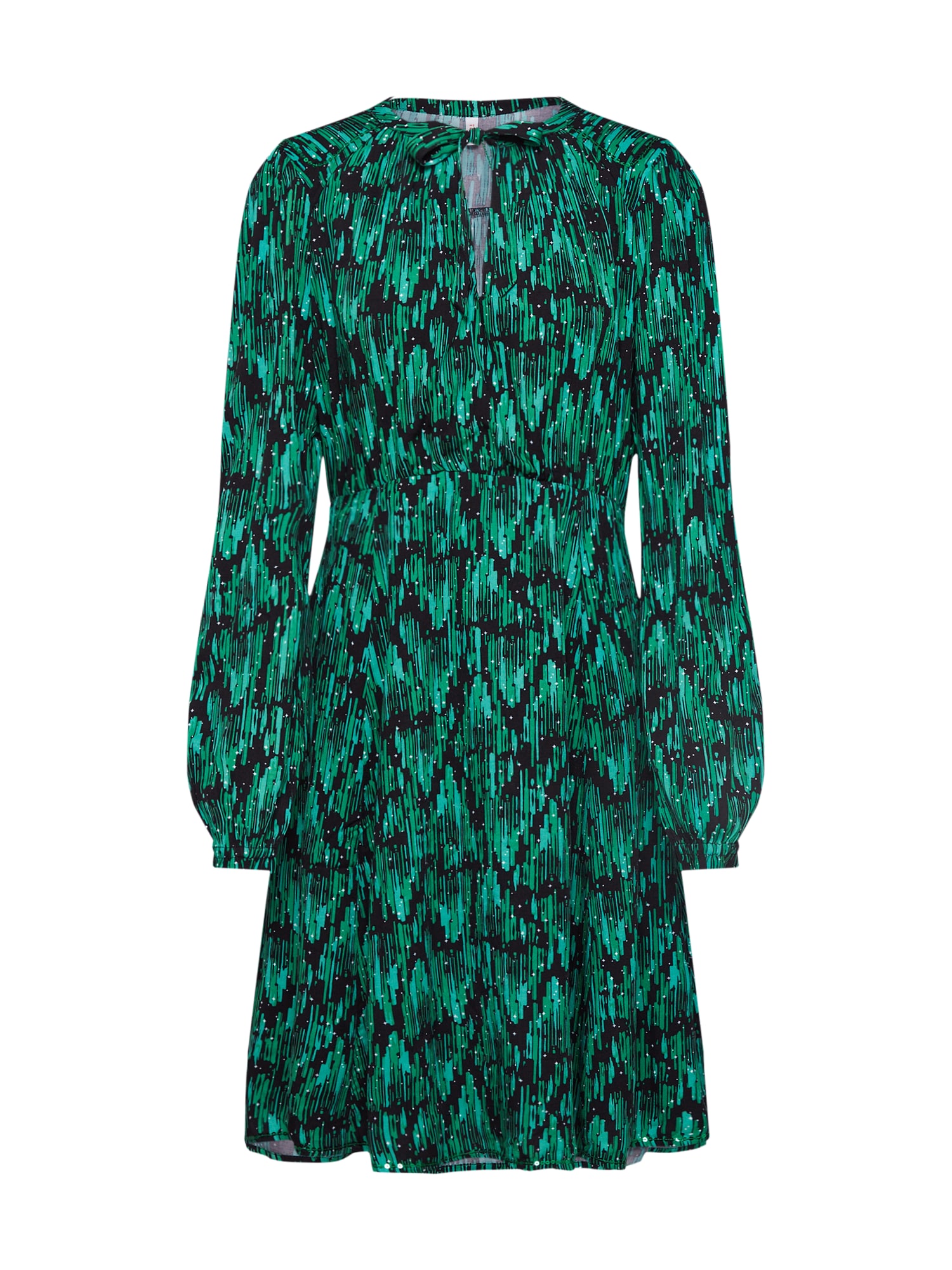 Blutsgeschwister Rochie 'greta in love robe' verde / negru