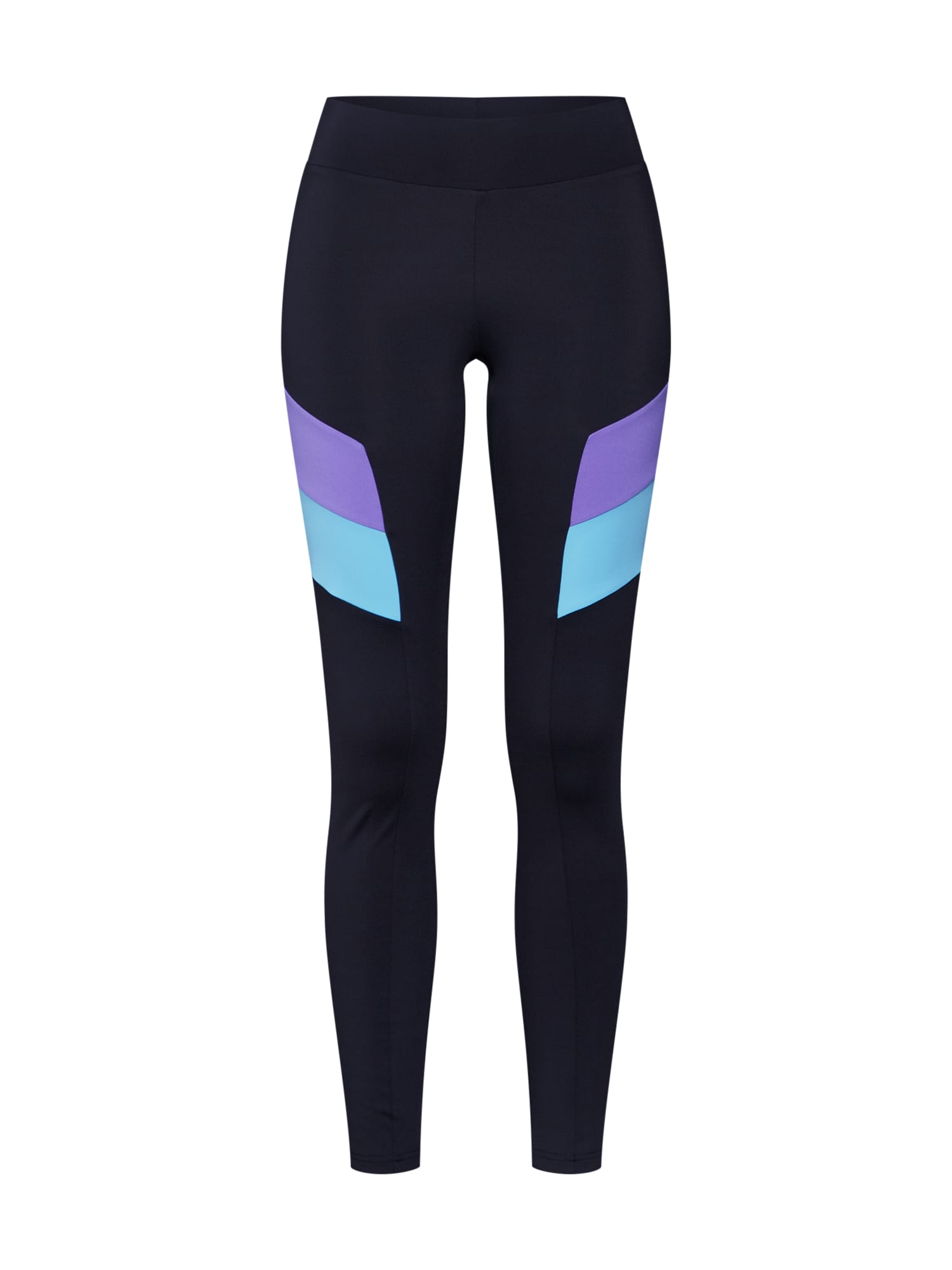 Urban Classics Leggings 'Color Block'  turcoaz / mov / negru