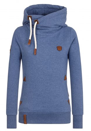 Naketano Bluză de molton 'Darth'  albastru / maro / alb