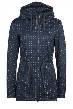 Alife And Kickin Geacă de primăvară-toamnă 'Charlotte'  marine / cranberry / alb