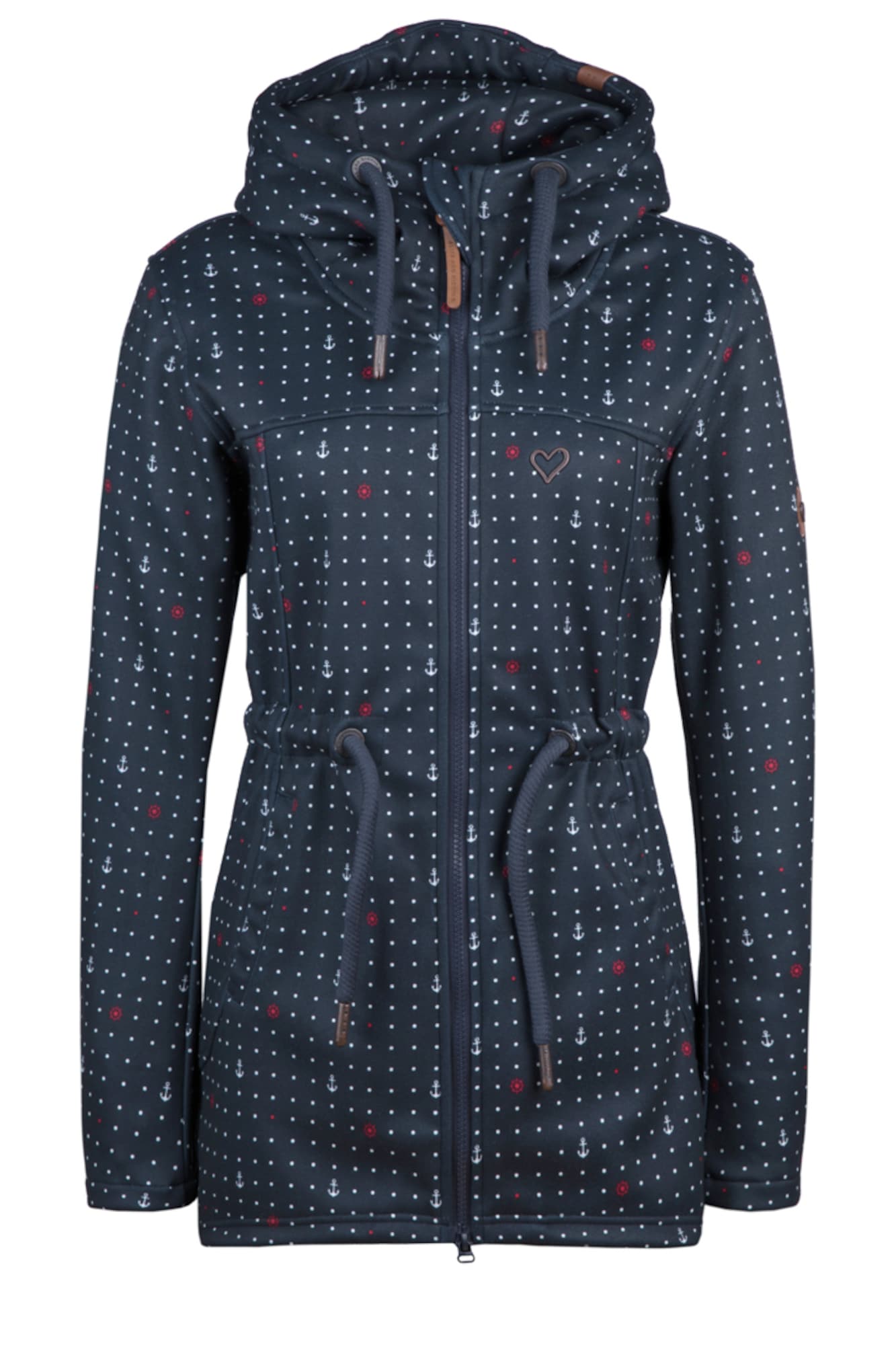 Alife And Kickin Geacă de primăvară-toamnă 'Charlotte' marine / cranberry / alb