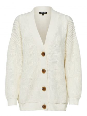 SELECTED FEMME Geacă tricotată  alb