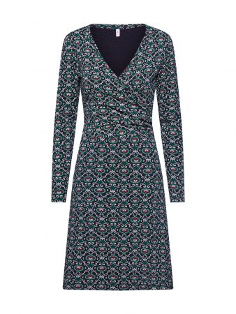 Blutsgeschwister Rochie 'emerald palace robe'  smarald / roșu deschis / alb