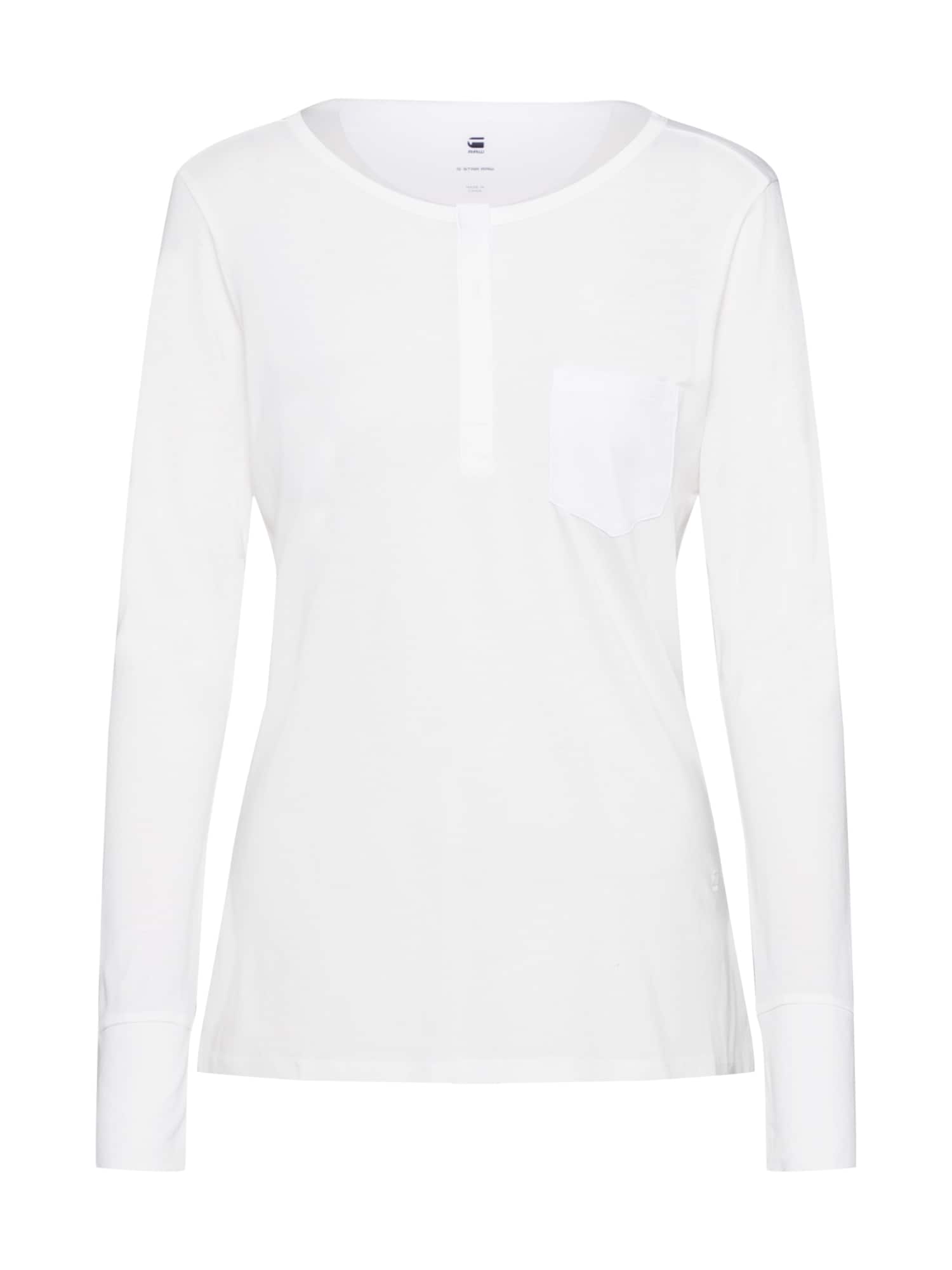 G-Star RAW Tricou 'Mysid optic slim granddad t ls'  crem