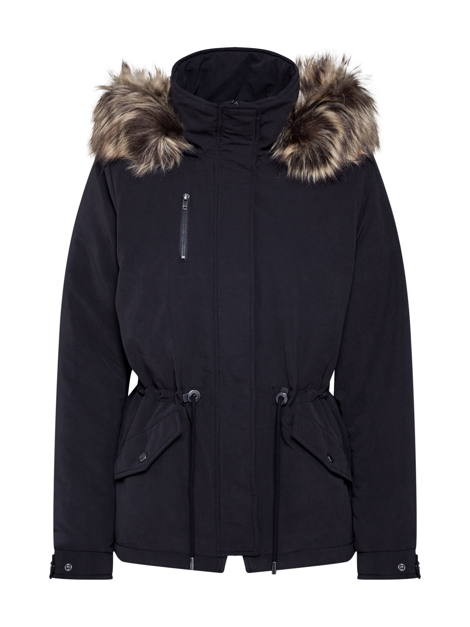 ONLY Parka de iarnă 'onlNEW STARLIGHT AW FUR PARKA CC OTW'  negru