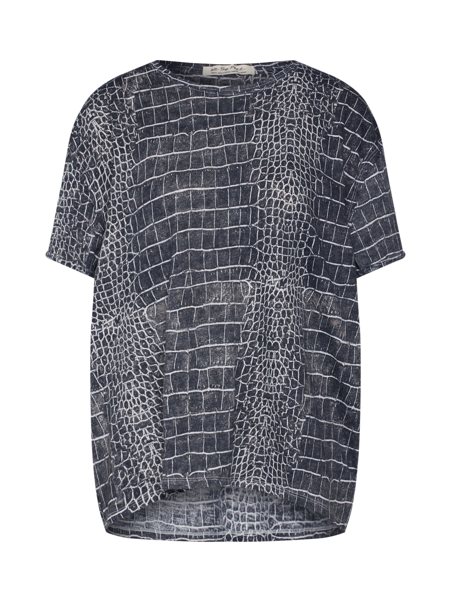 Free People Tricou 'PRINTED CLARITY TEE' negru