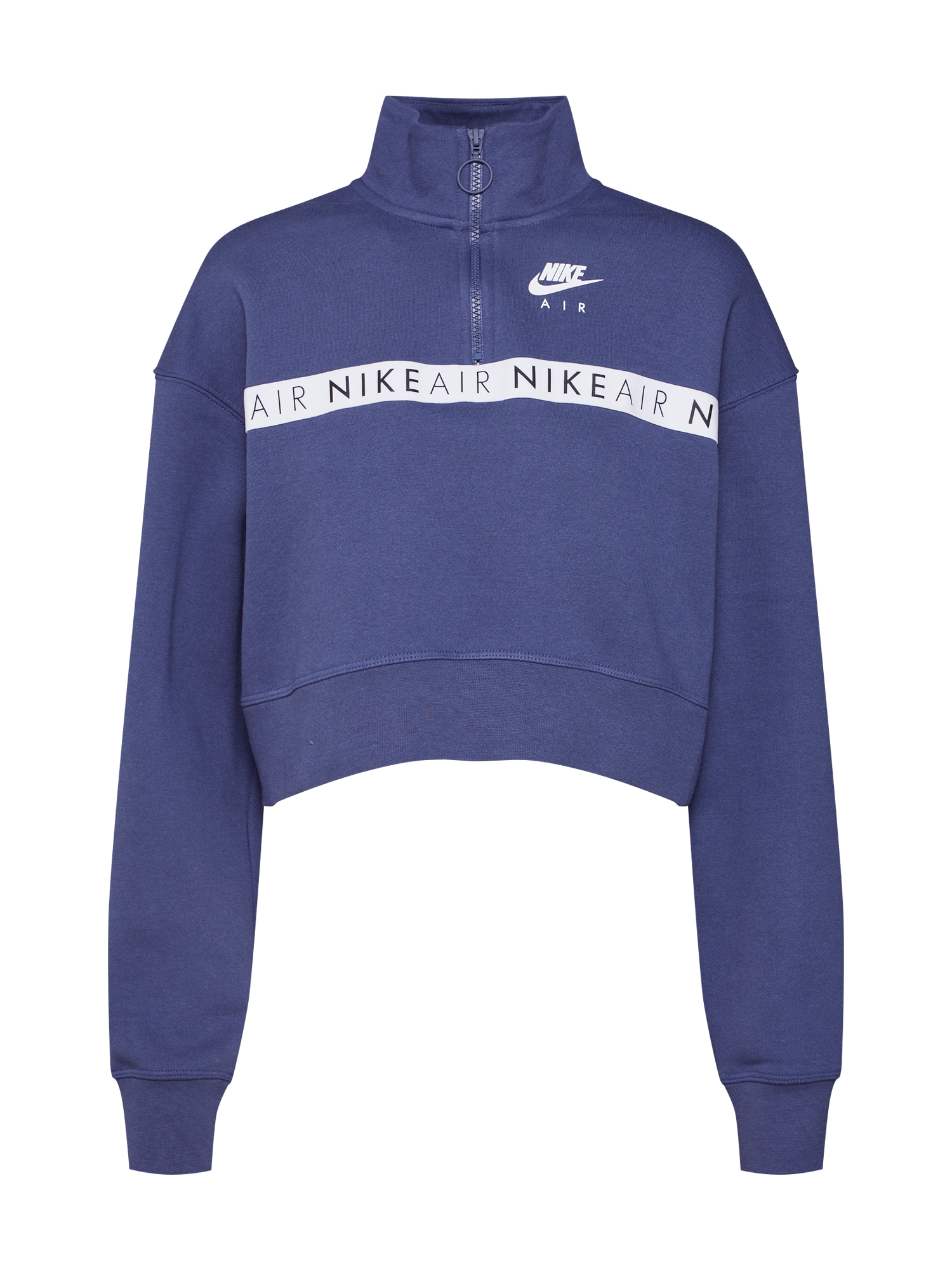 Nike Sportswear Bluză de molton 'AIR TOP' vânătă