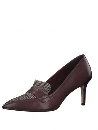TAMARIS Pumps  bordeaux / negru / alb