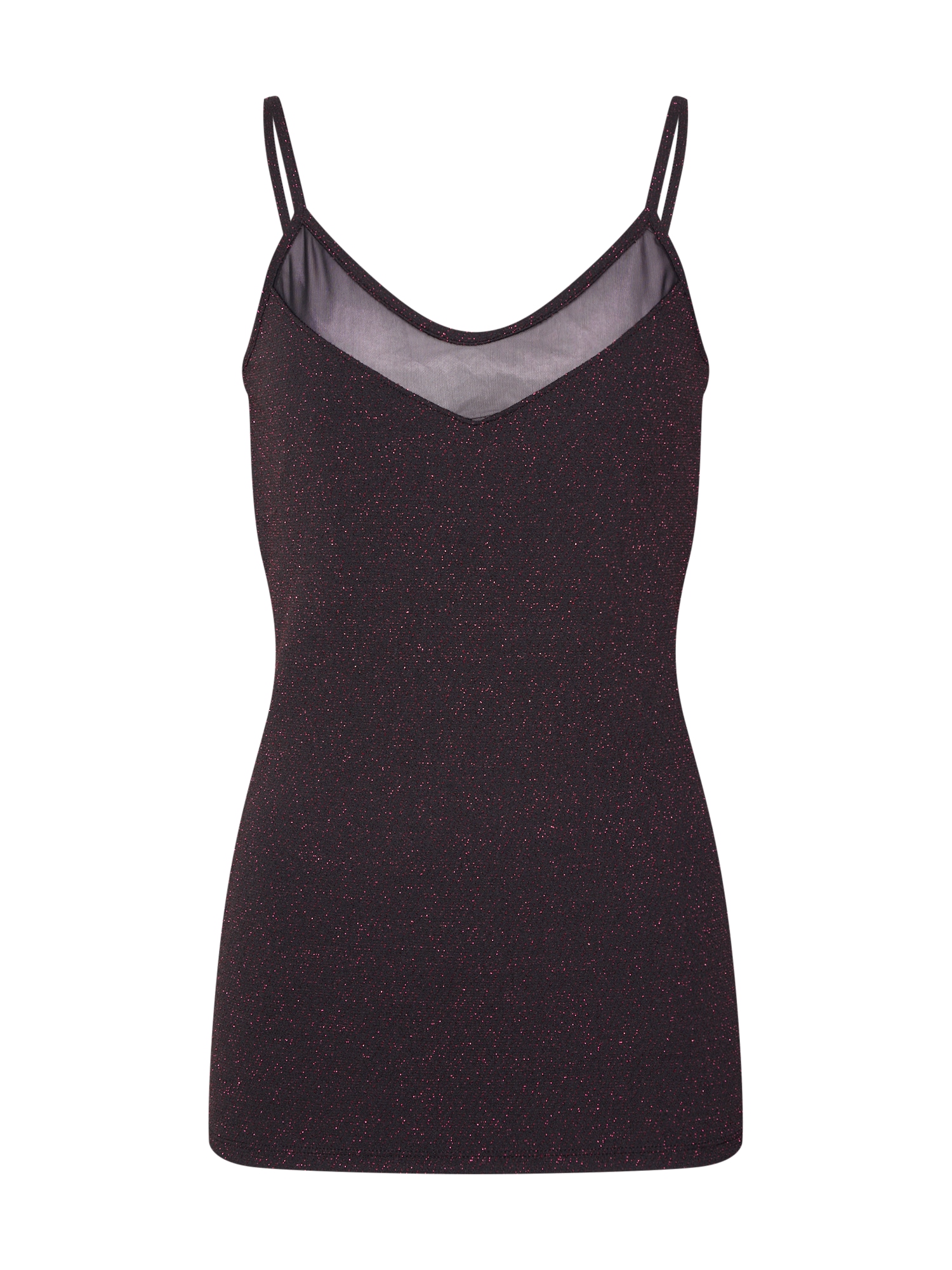 ONLY Top 'ONLMESH DETAIL SL PARTY TOP JRS'  roșu sânge / negru