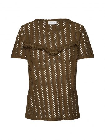 VILA Tricou 'PILINE'  oliv