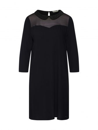 TOM TAILOR DENIM Rochie 'sparkling collar'  negru