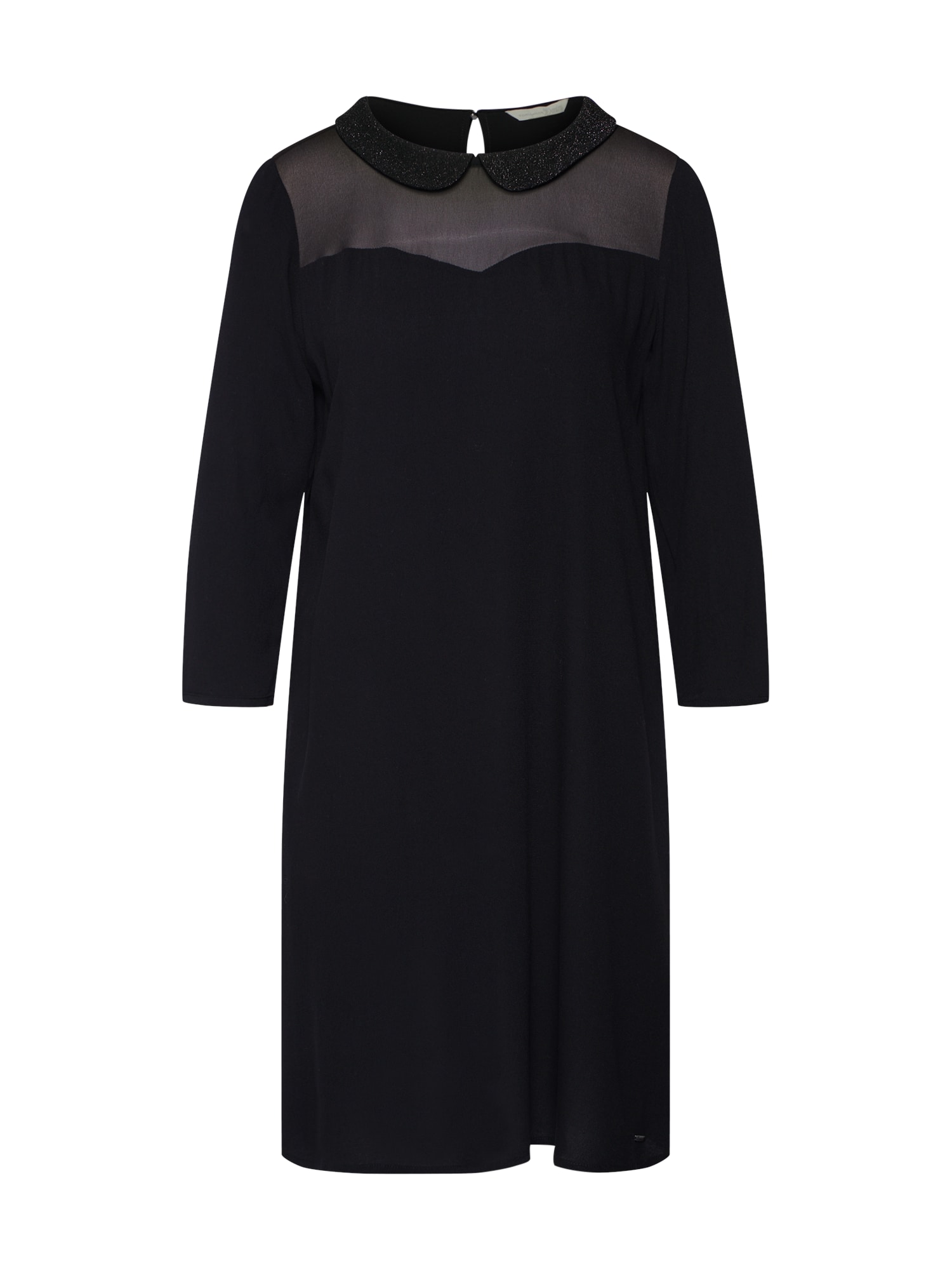 TOM TAILOR DENIM Rochie 'sparkling collar'  negru